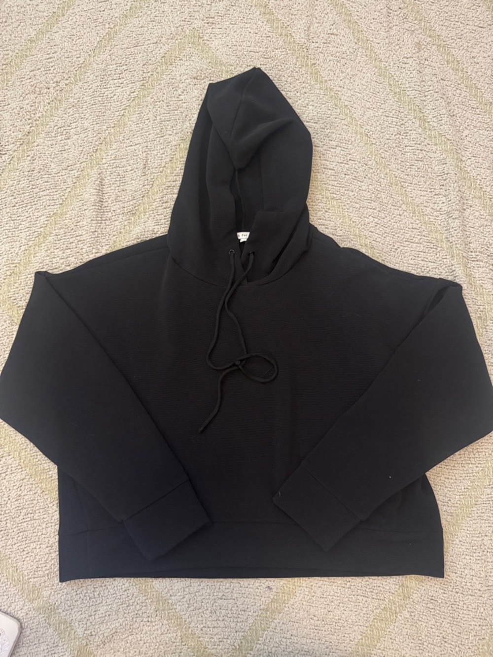 Search for Sanity Black Minimalist Hoodie XS